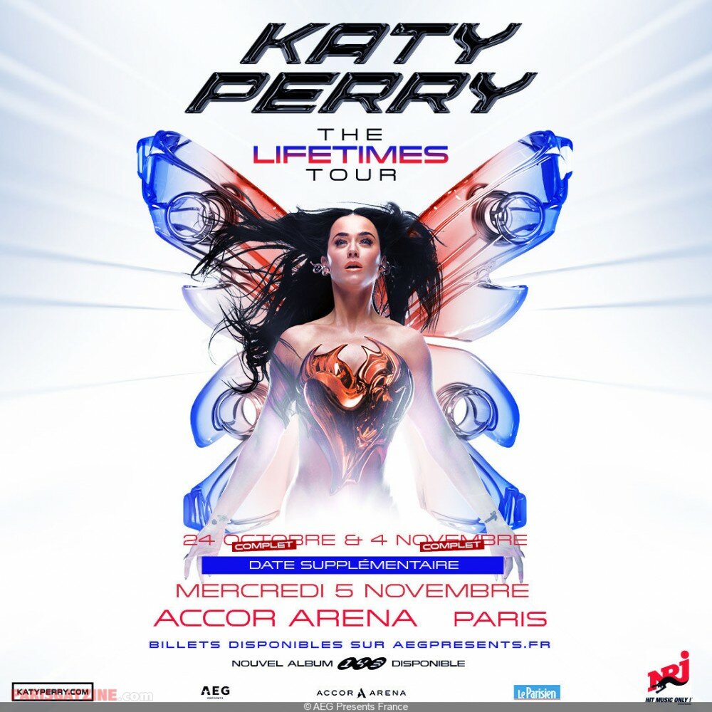 L'affiche du show de Katy Perry