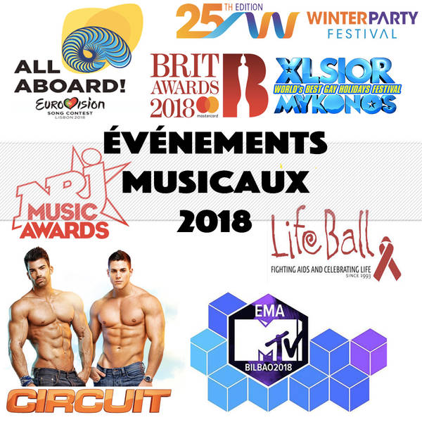 Evénements musicaux 2018