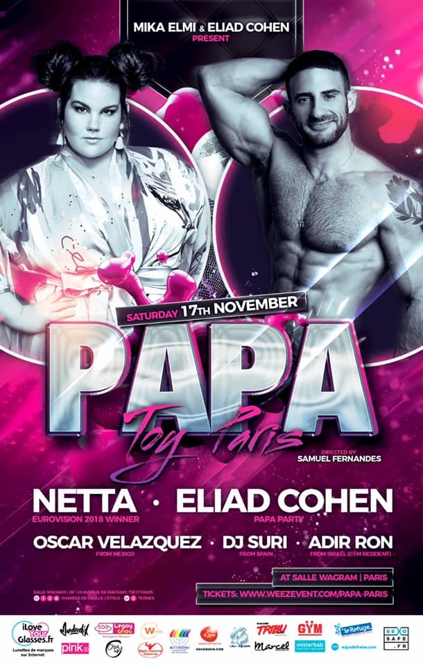 Netta invitée de la Papa Party d’Eliad Cohen (Paris - 2018)
